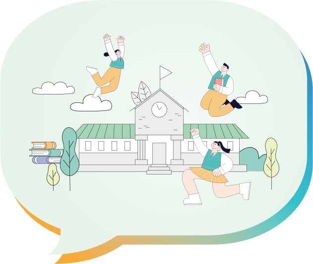 학교일러스트 이미지