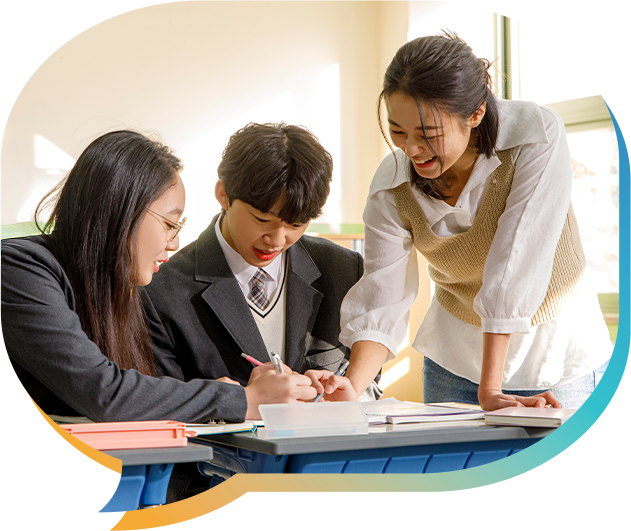 선생님과 학생들 이미지