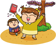 야외수업 일러스트