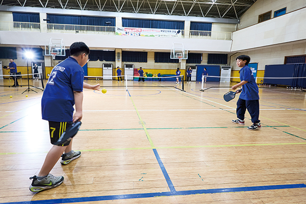 서울안평초등학교 피클볼 클럽 수업 사진